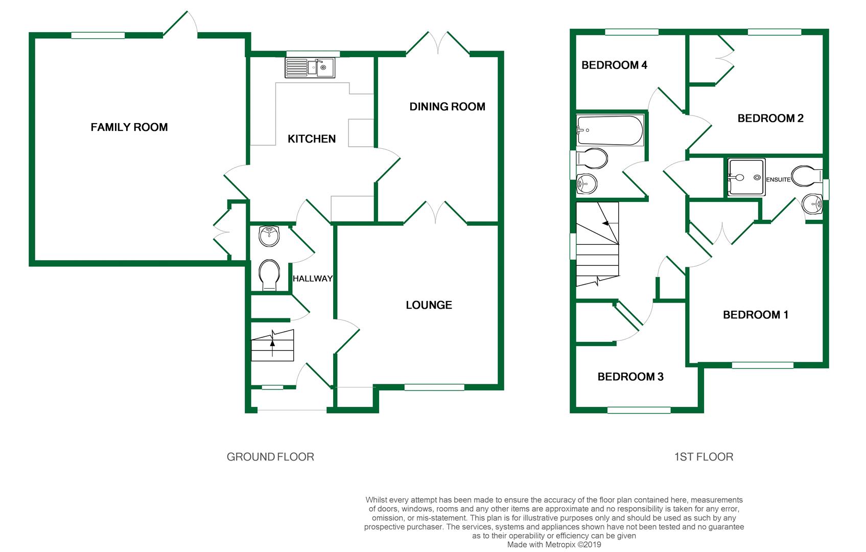 Floorplans For Farmers End, Charvil, Reading