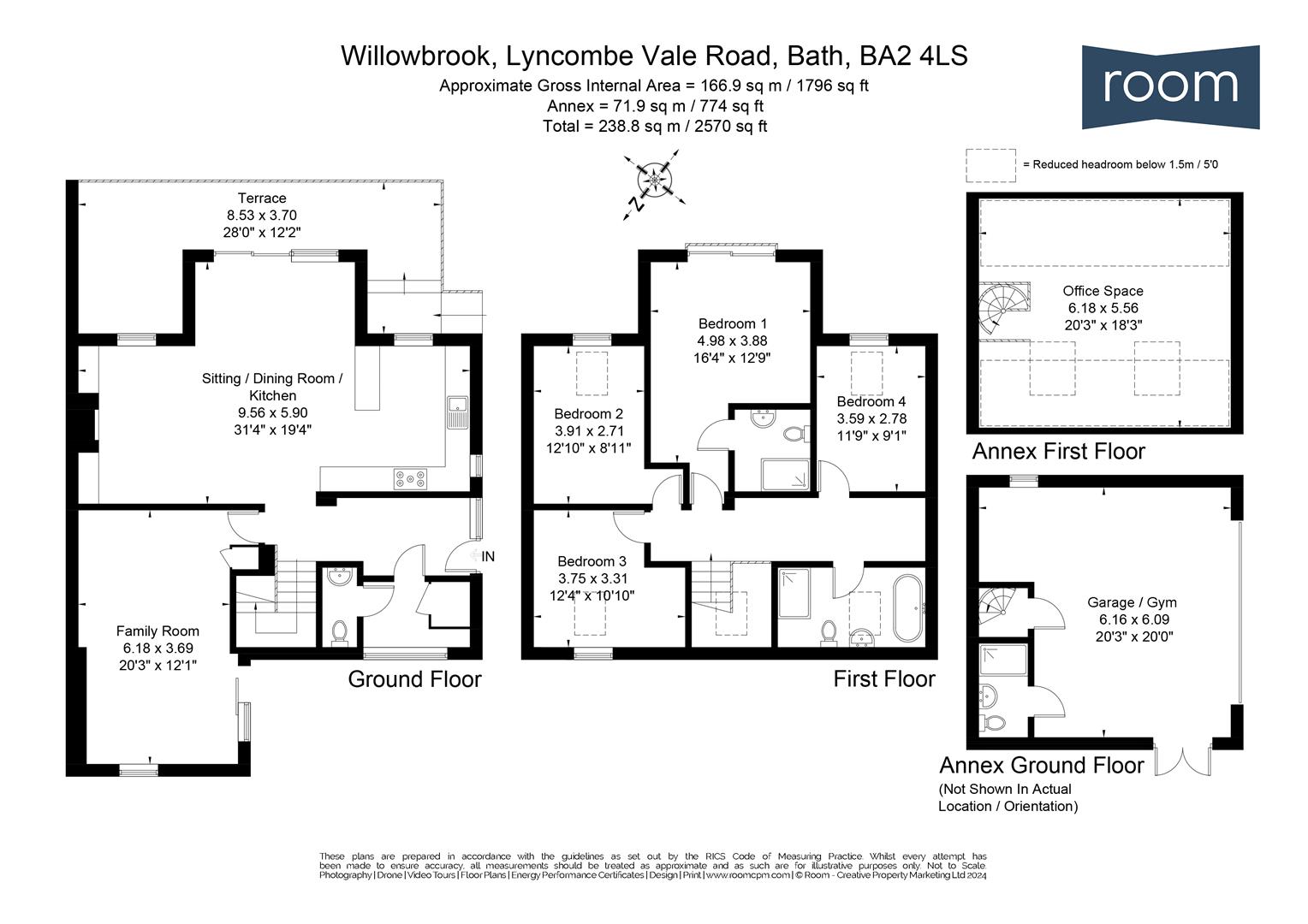 Floorplans For Lyncombe Vale Road, Bath