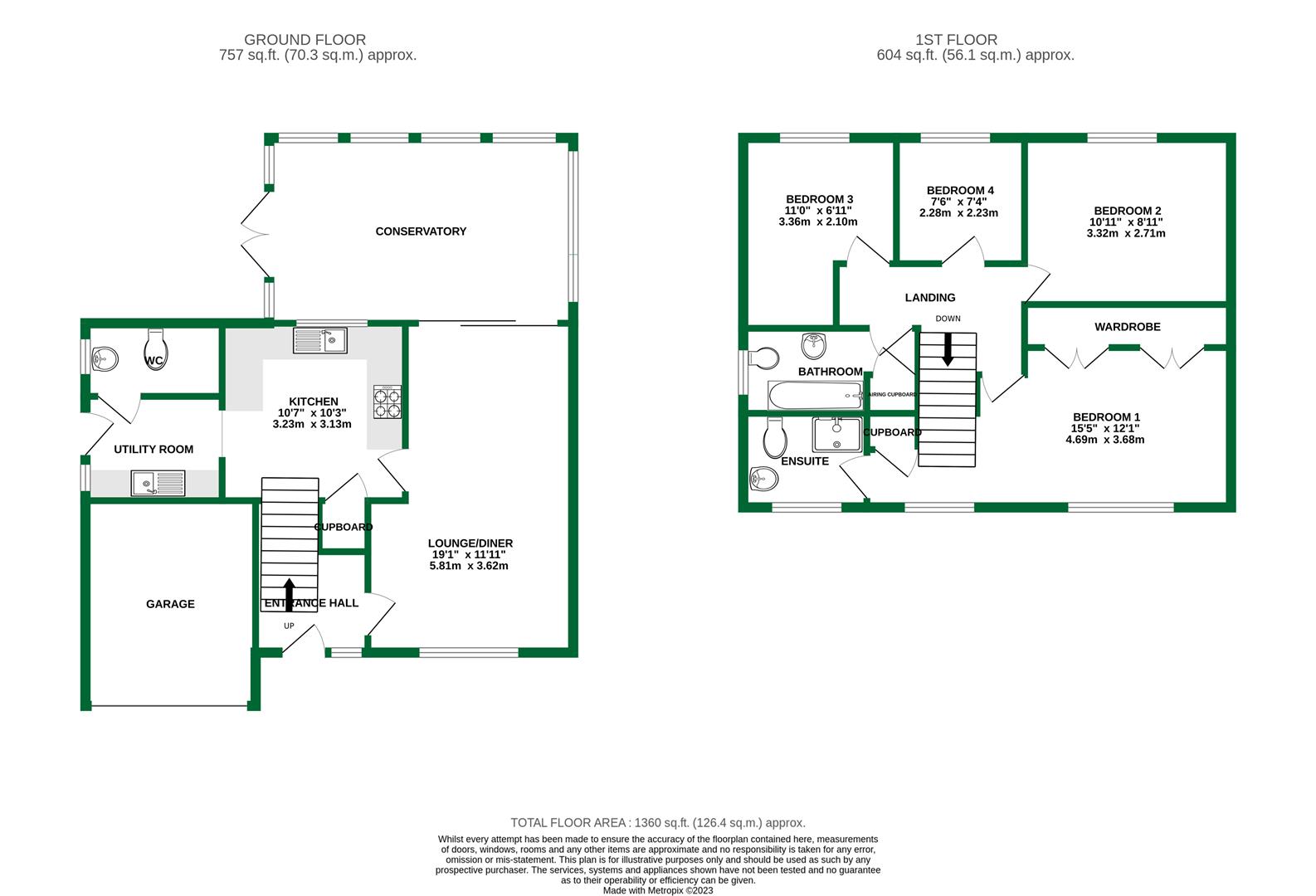 Floorplans For Poundfield Way, Twyford, Reading