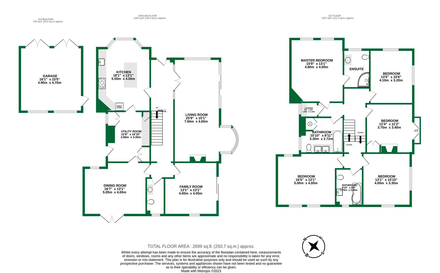 Floorplans For Denmark Avenue, Woodley, Reading