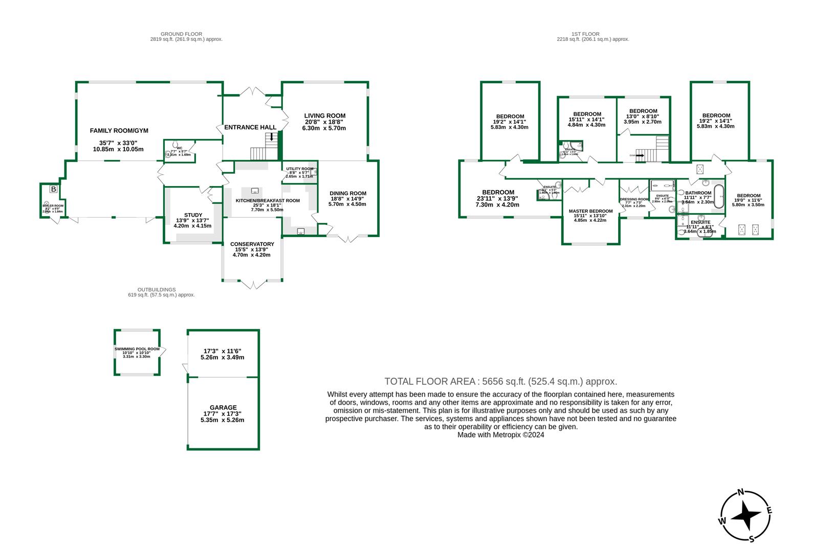 Floorplans For Sandford Lane, Hurst, Reading, Berkshire,RG10