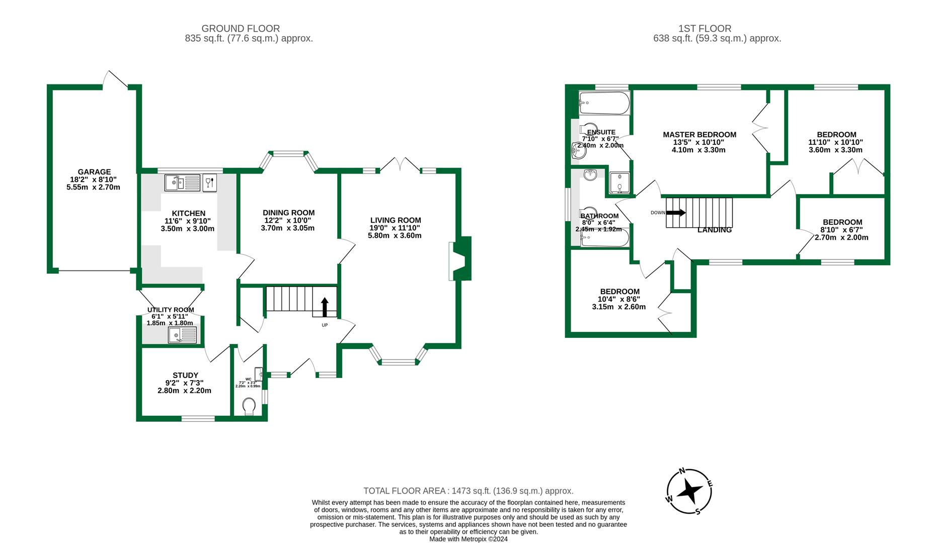 Floorplans For East Park Farm Drive,, Charvil, Reading, RG10