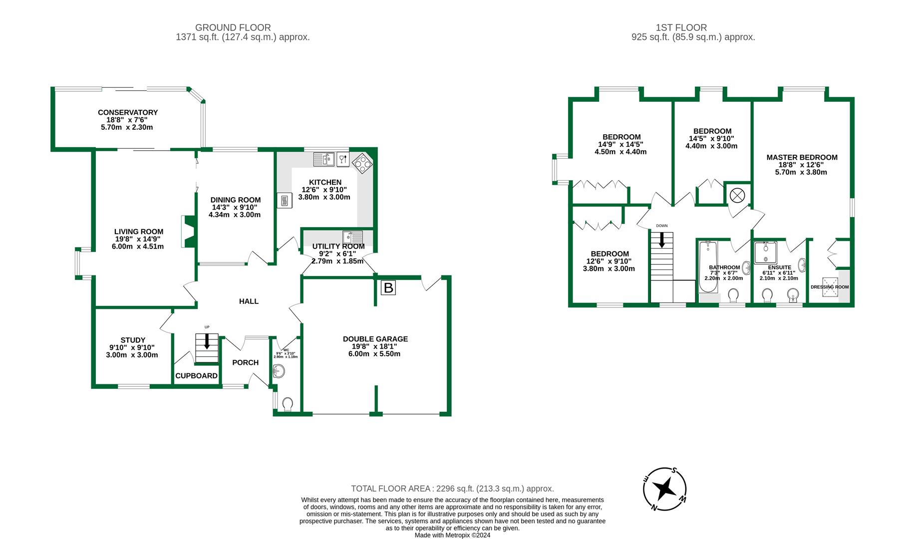 Floorplans For The Hawthorns, Charvil, Reading, Berkshire, RG10