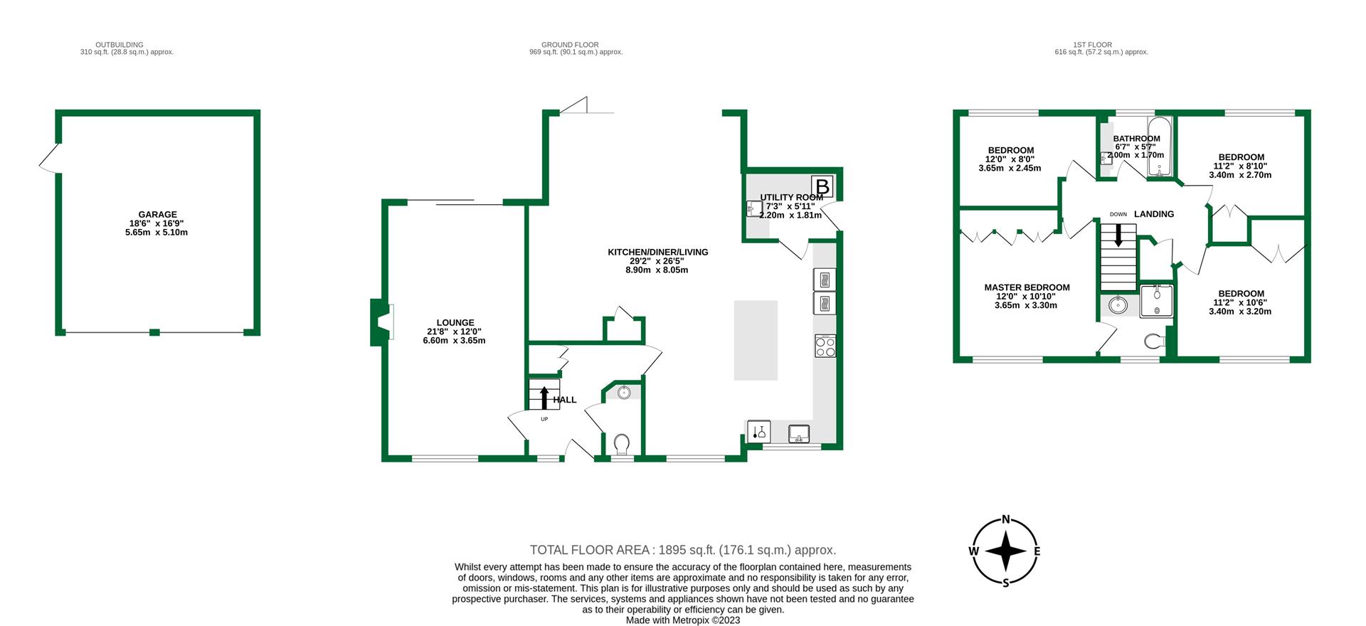 Floorplans For East Park Farm Drive, Charvil, Reading, Berkshire, RG10